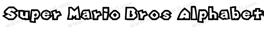 Super Mario Bros Alphabet字体转换